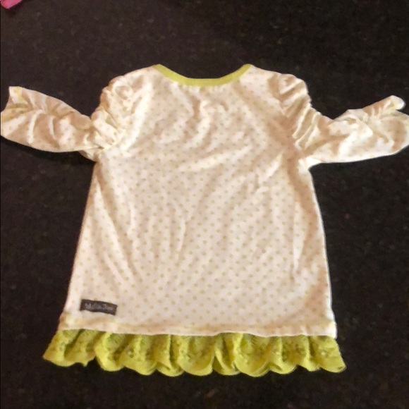 MJ Rouched 3/4 Ruffled Top, GUC, 4 - Picture 5 of 6